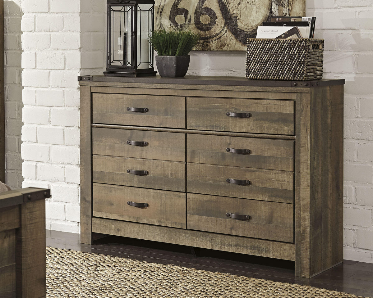 Trinell Dresser in Brown, lifestyle view