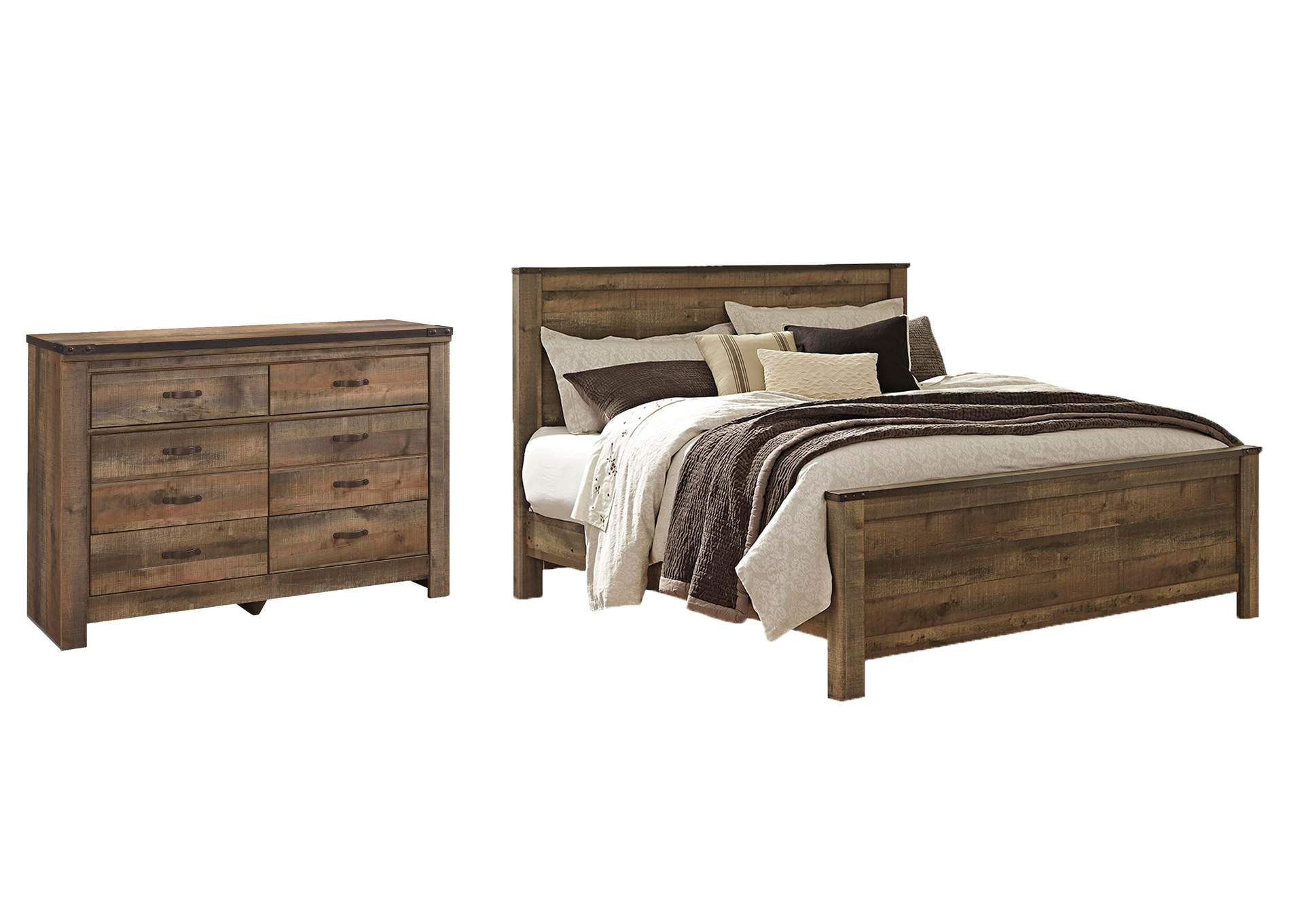 Trinell King Panel Bed with Dresser