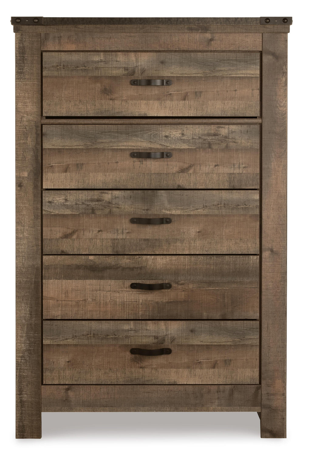 Trinell Chest of Drawers in Brown, front view