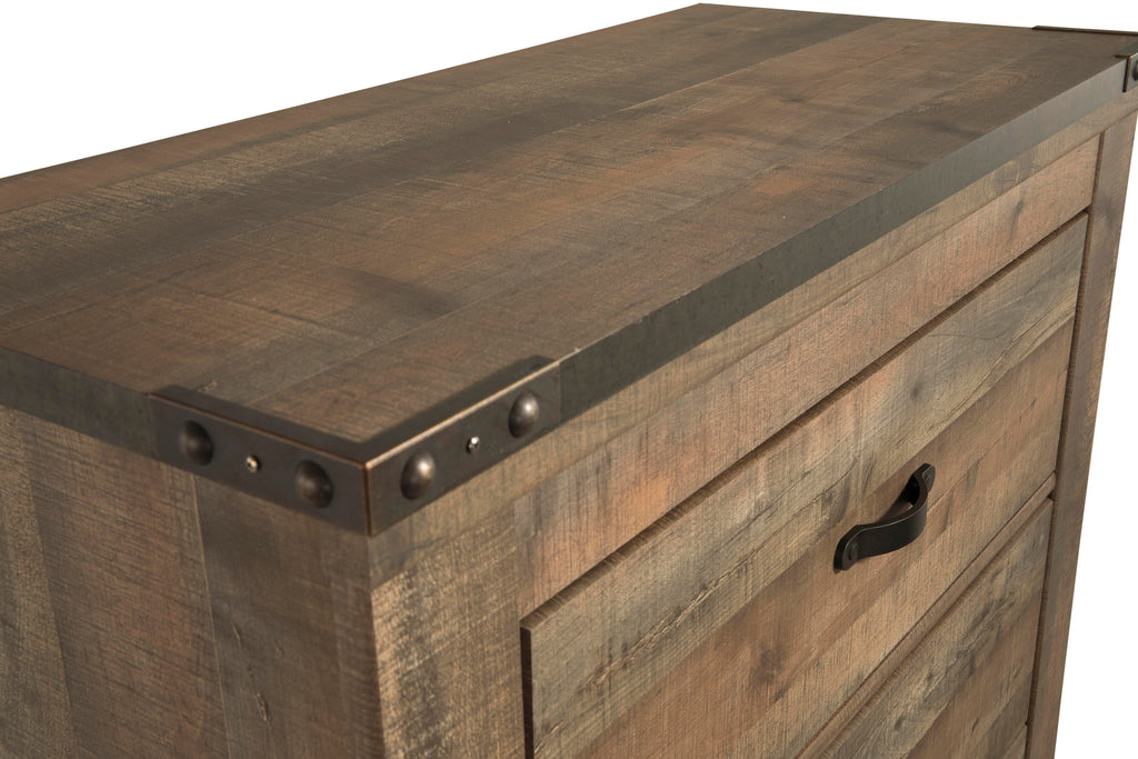 Trinell Chest of Drawers in Brown, top view