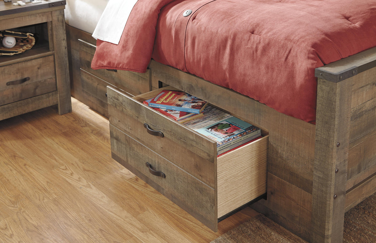 Trinell Twin Bookcase Bed with 2 Storage Drawers - image 6