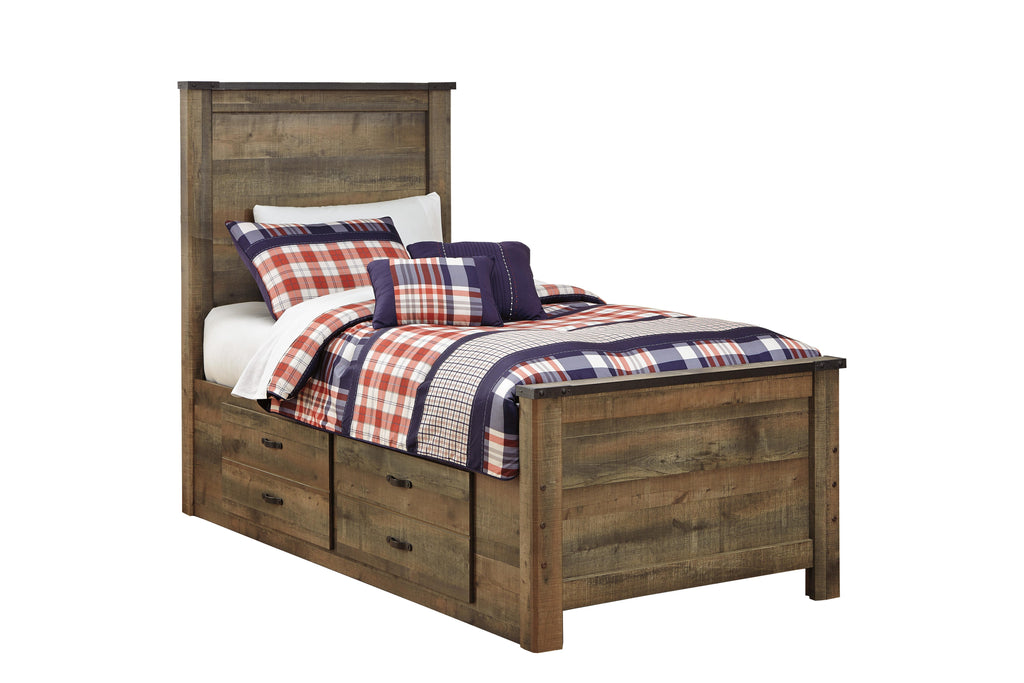 Trinell Twin Panel Bed with 2 Storage Drawers - image 3