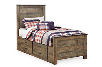 Trinell Twin Panel Bed with 2 Storage Drawers - image 1