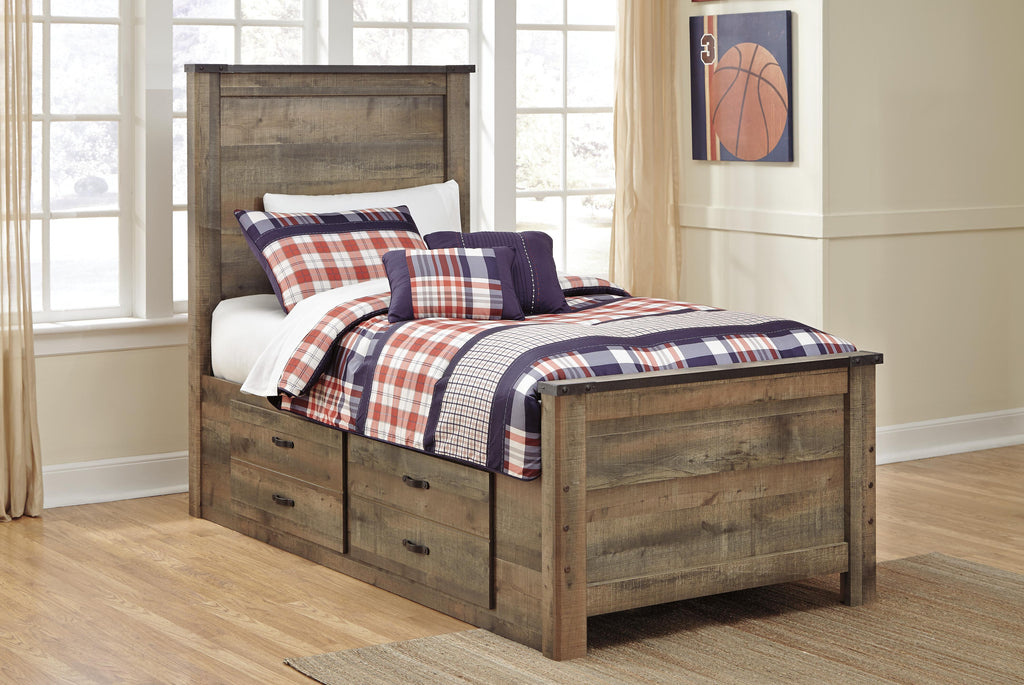 Trinell Twin Panel Bed with 2 Storage Drawers - image 2