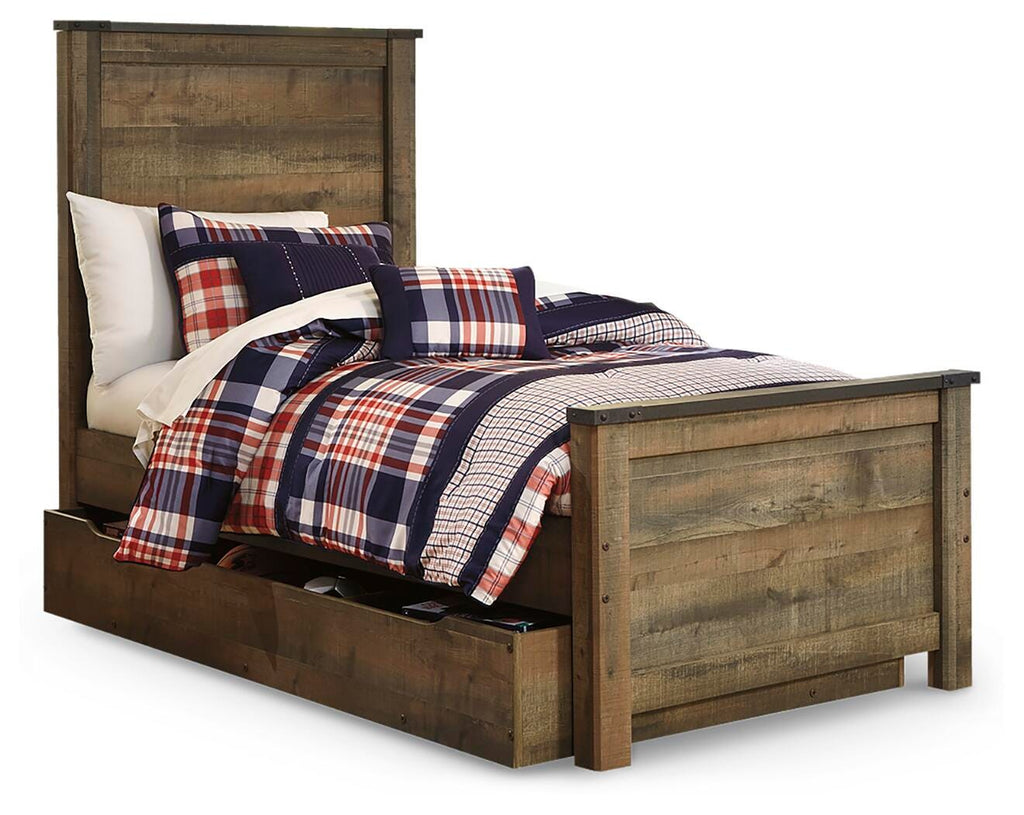 Trinell Twin Panel Bed with 1 Large Storage Drawer - image 3
