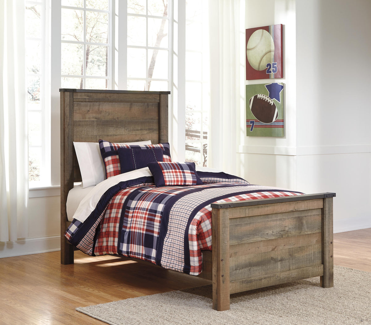 Trinell Twin Panel Bed with 2 Storage Drawers - image 17