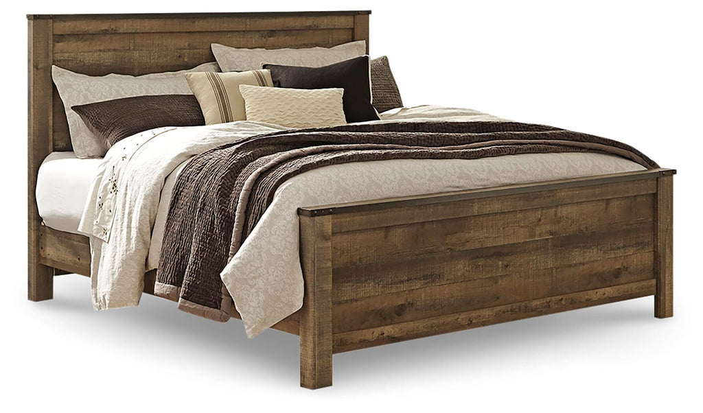 Trinell King Panel Bed in Brown, alternate view 2