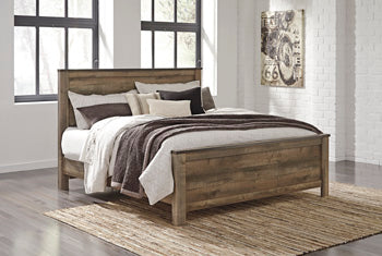 Trinell King Panel Bed in Brown
