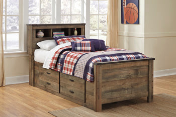 Trinell Twin Bookcase Bed with 2 Storage Drawers - image 1
