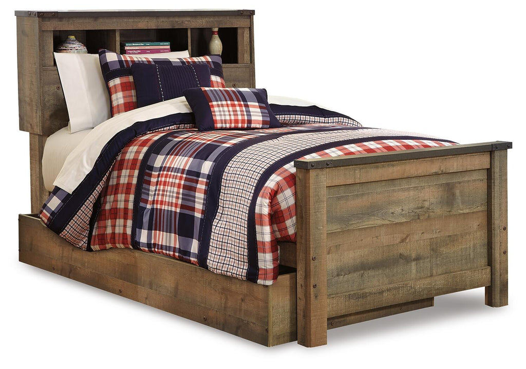 Trinell Twin Bookcase Bed with 1 Large Storage Drawer - image 3