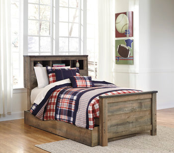 Trinell Twin Bookcase Bed with 1 Large Storage Drawer - image 1