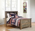 Trinell Twin Bookcase Bed in Brown