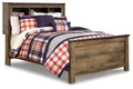 Trinell Full Bookcase Panel Bed in Brown