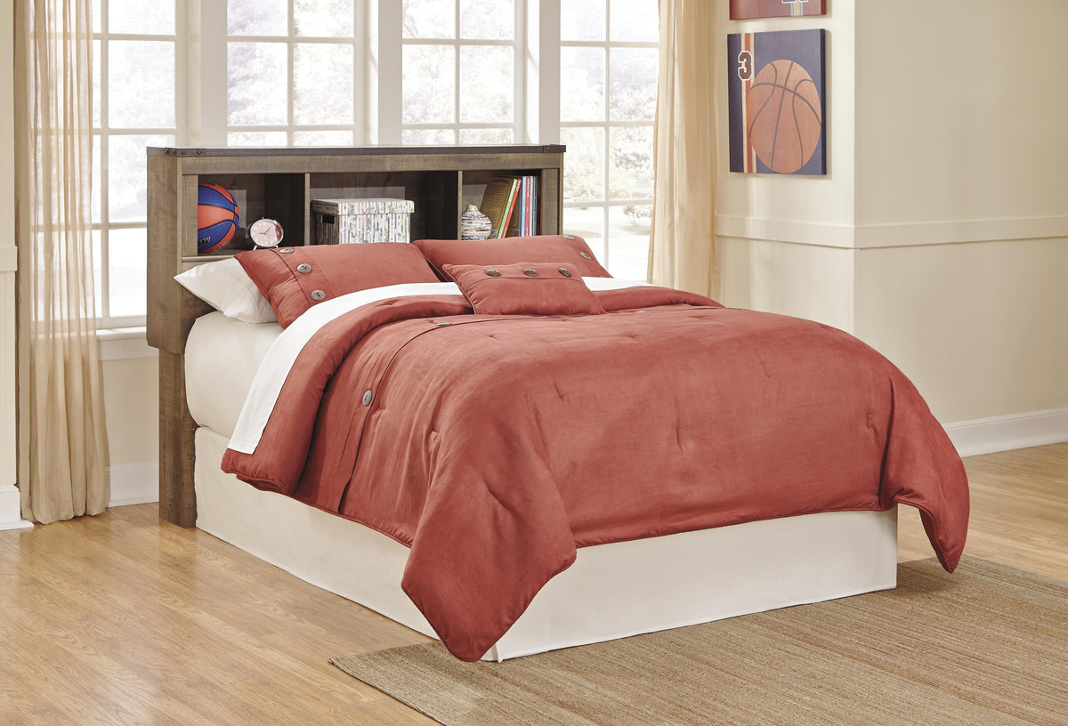 Trinell Full Bookcase Bed with Storage in Brown, alternate view 5