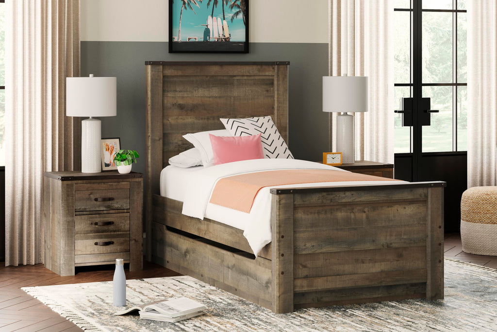 Trinell Twin Panel Bed with 1 Large Storage Drawer - image 2