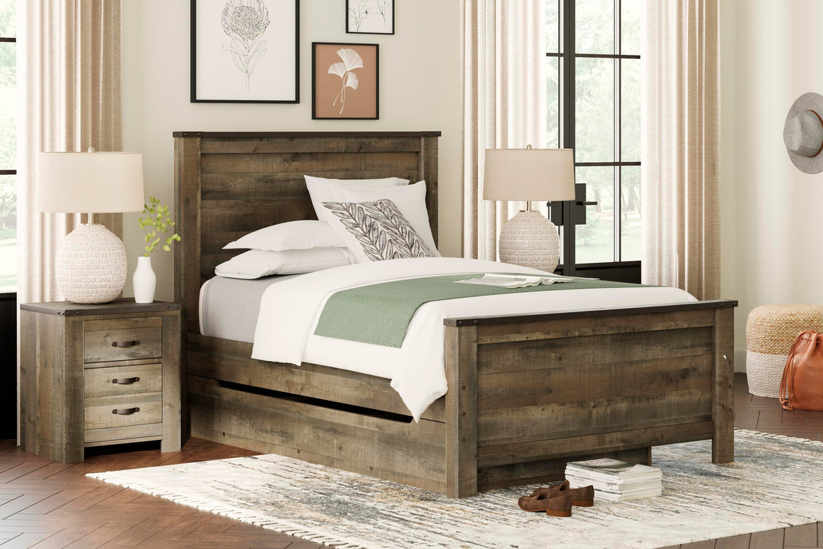 Trinell Full Panel Bed with 1 Large Storage Drawer - image 2