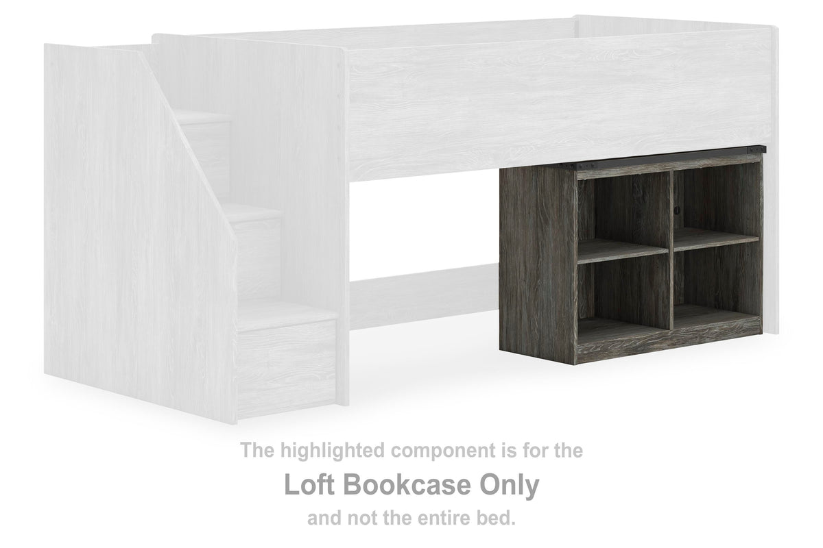 Frandern Twin Loft  Bed with Bookcase Storage - additional image 7