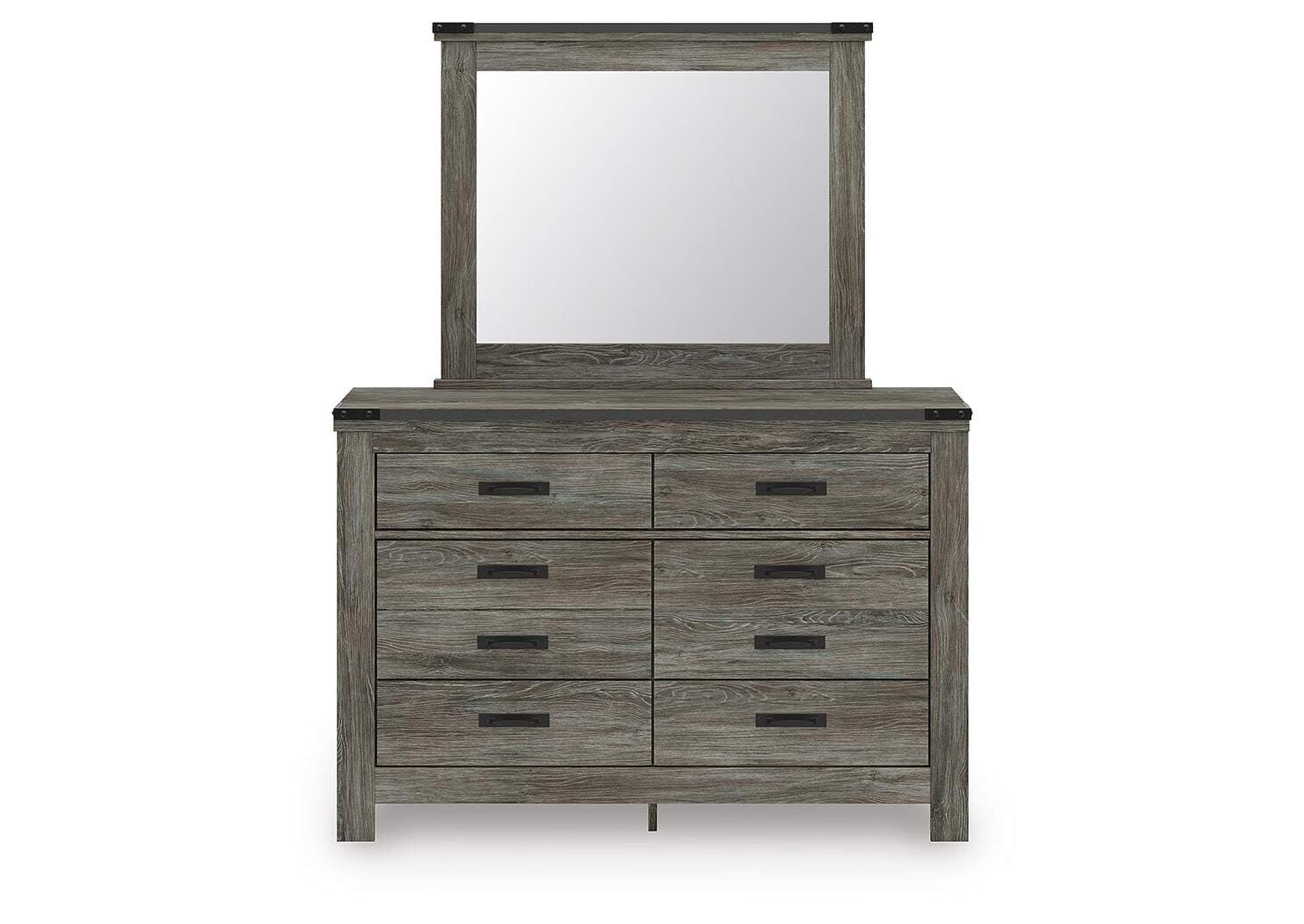 Frandern Dresser and Mirror front view