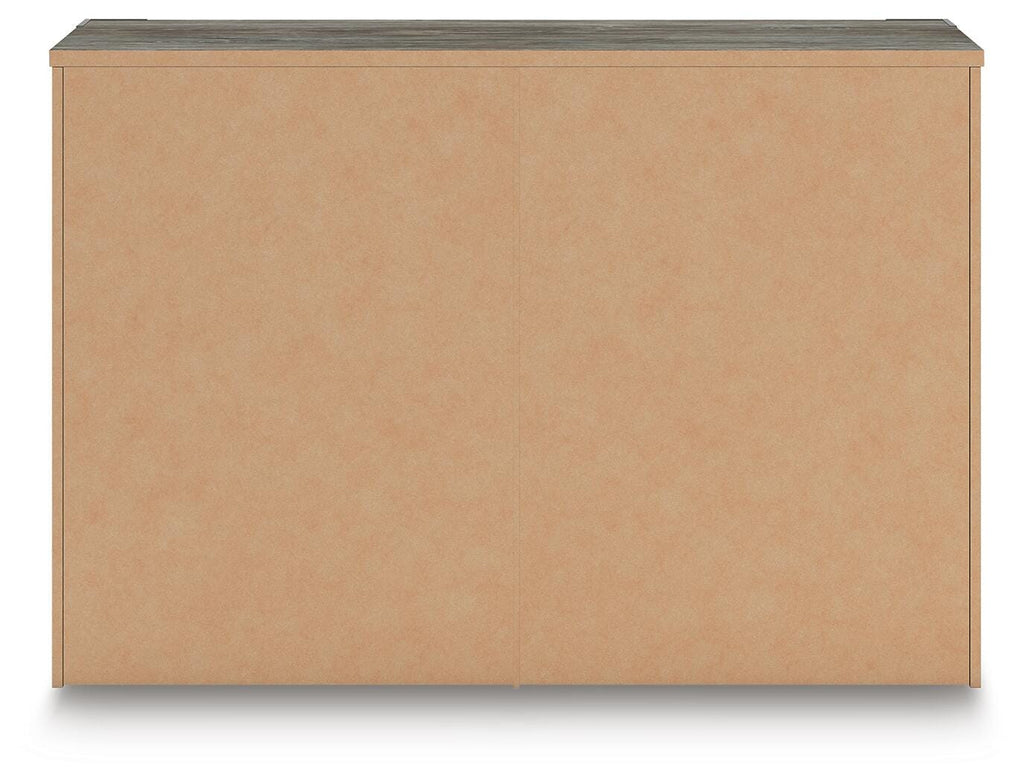Frandern Dresser in Gray, back view