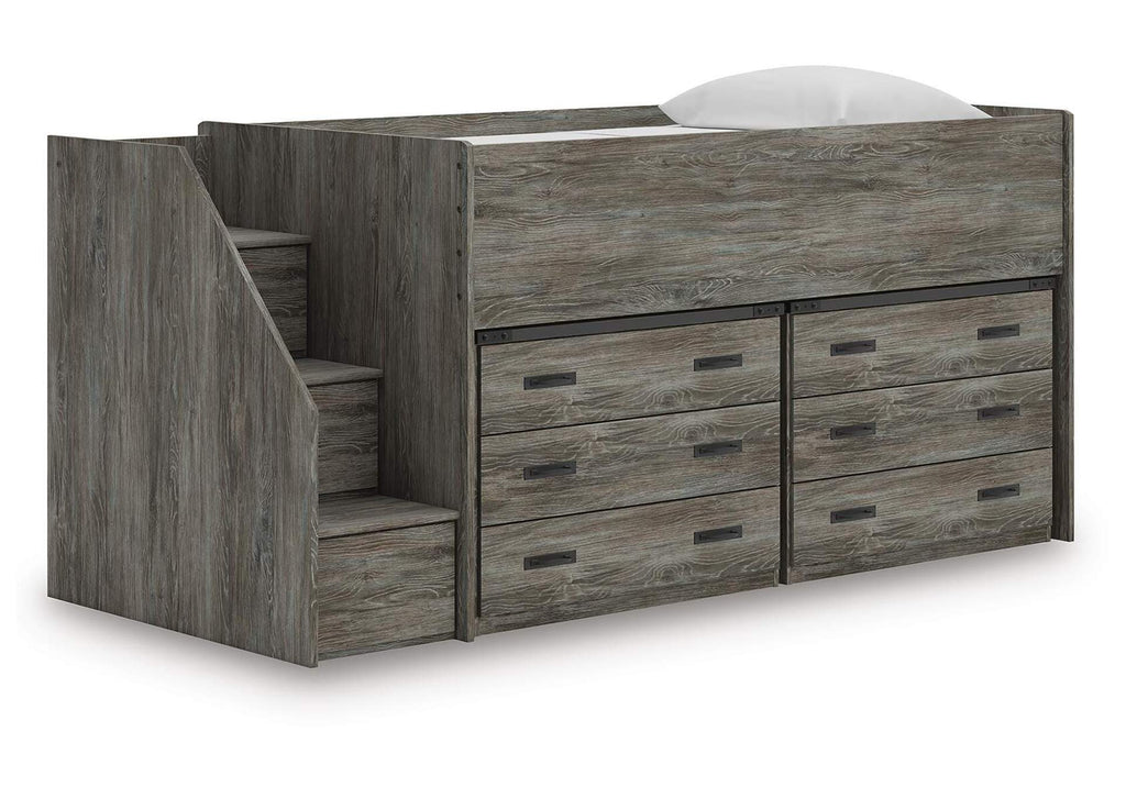 Frandern Twin Loft Bed with Drawer Storage