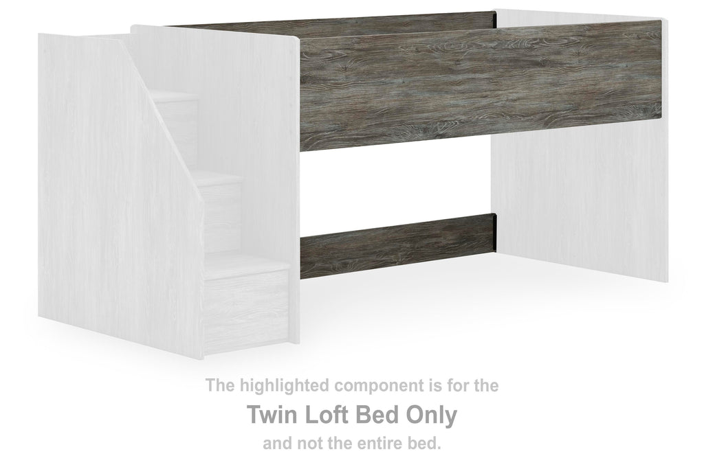 Frandern Twin Loft  Bed with Bookcase and Drawer Storage - additional image 9