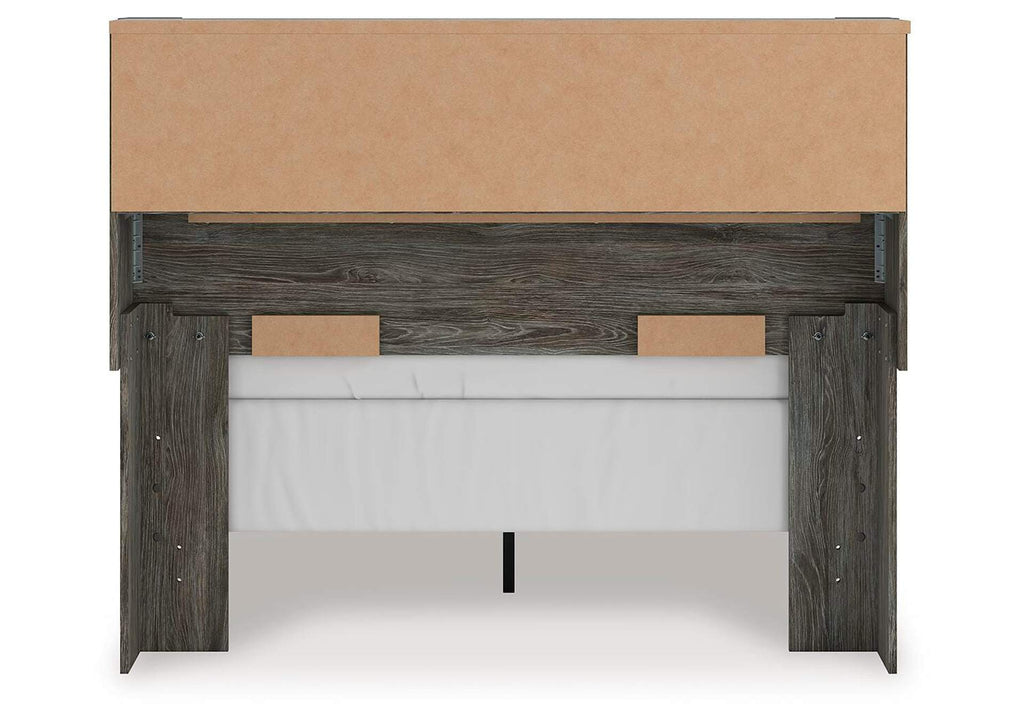 Frandern Full Bookcase Panel Bed