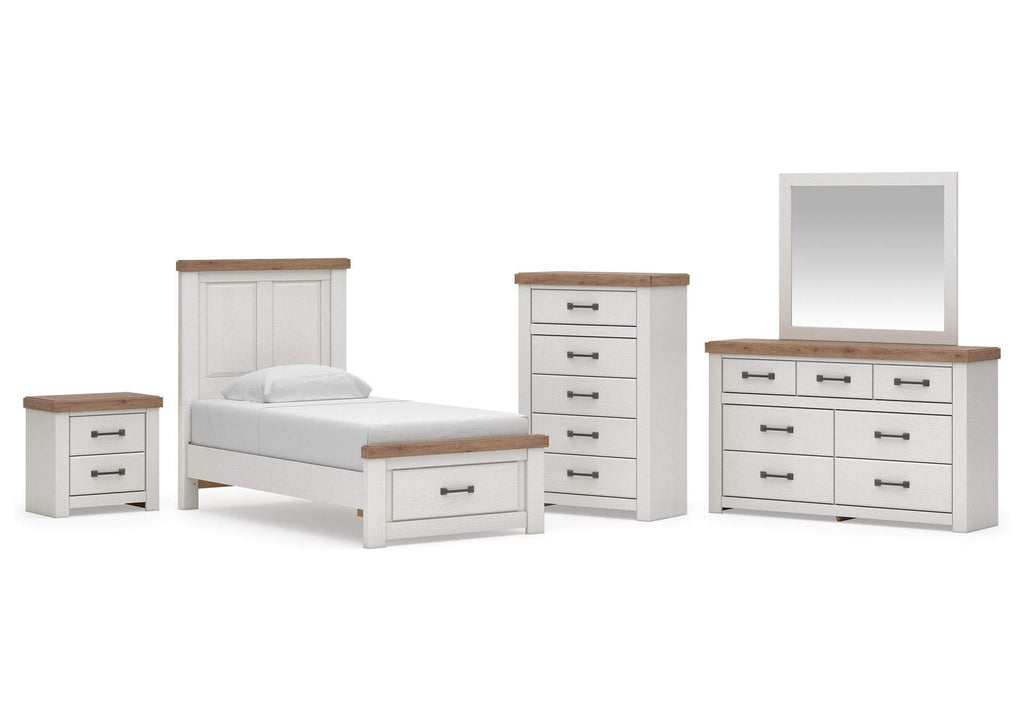 Savonport Twin Panel Storage Bed, Dresser, Mirror, Chest and Nightstand