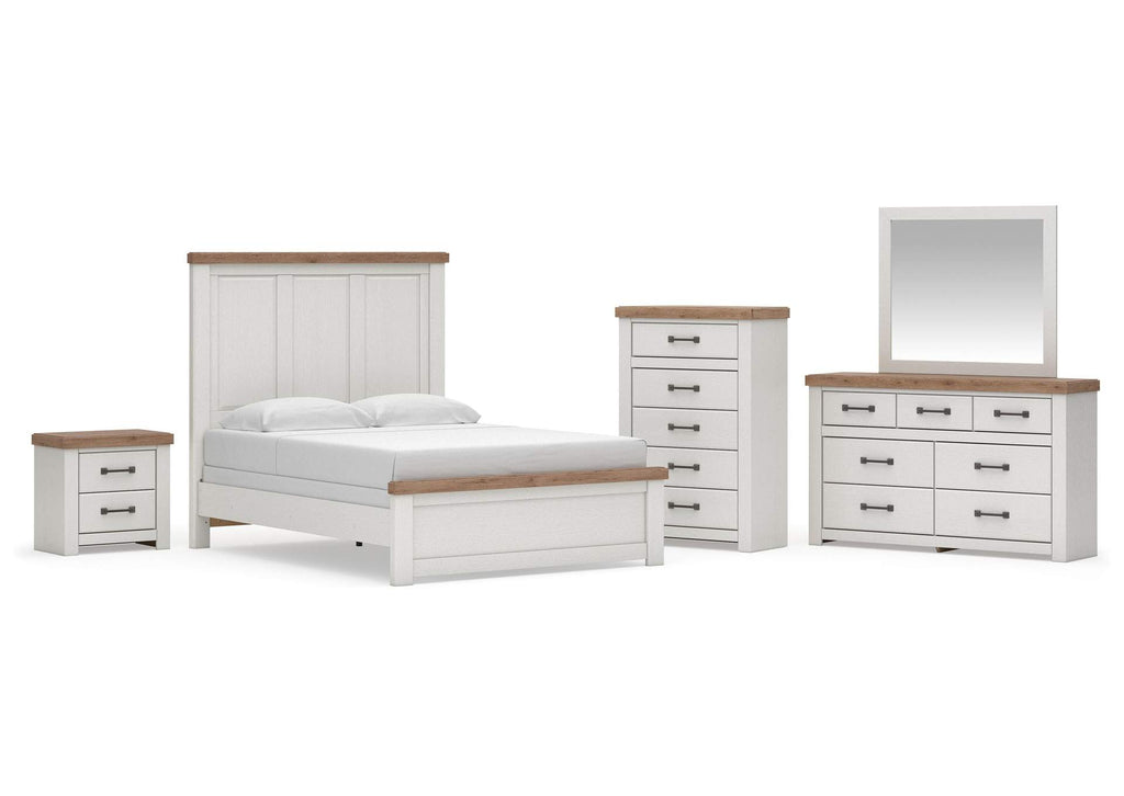 Savonport Queen Panel Bed, Dresser, Mirror, Chest and Nightstand
