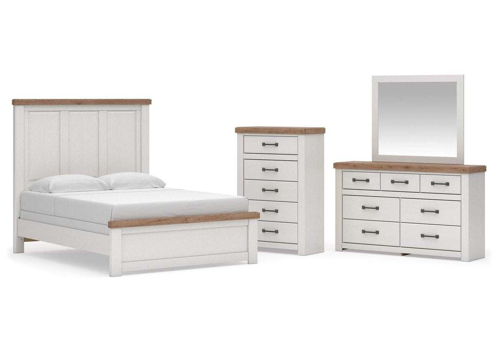 Savonport Queen Panel Bed, Dresser, Mirror and Chest