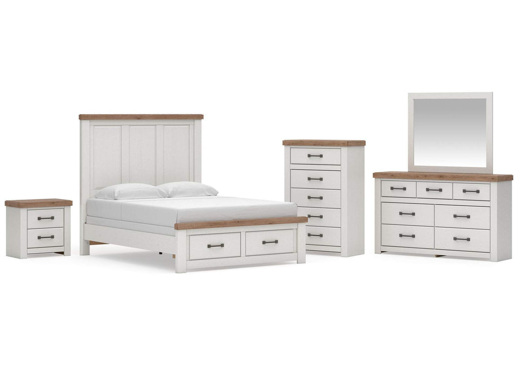 Savonport Queen Panel Storage Bed, Dresser, Mirror, Chest and Nightstand