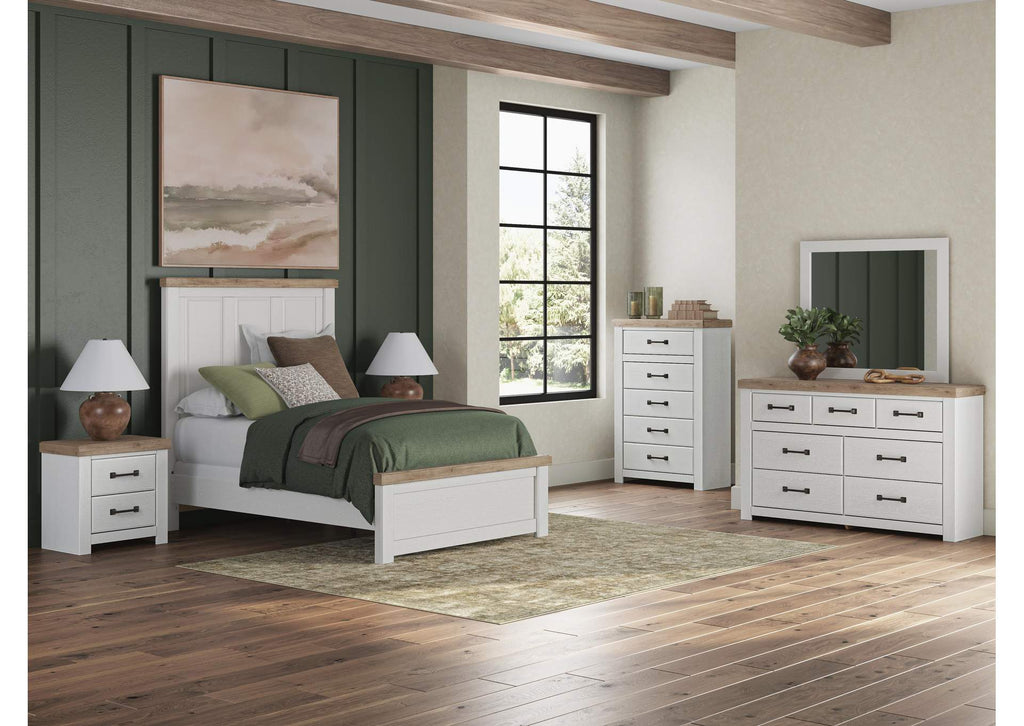 Savonport Full Panel Bed, Dresser, Mirror, Chest and Nightstand