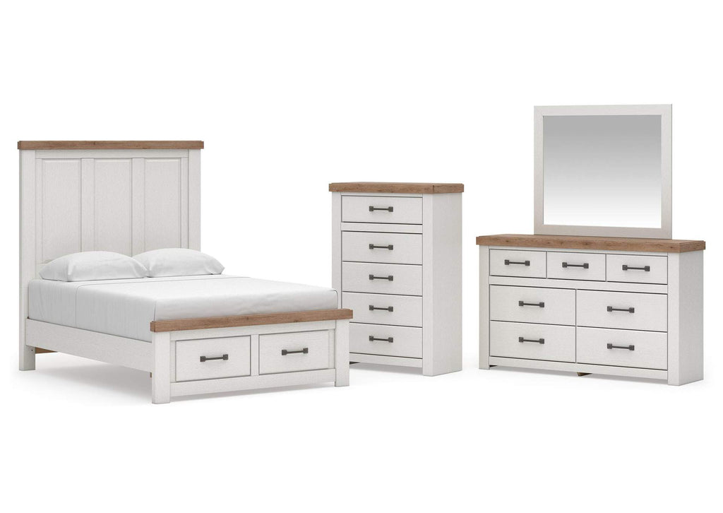 Savonport Full Panel Storage Bed, Dresser, Mirror and Chest