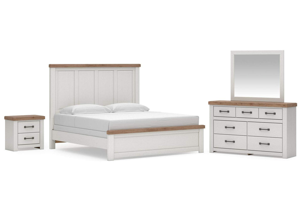 Savonport King Panel Bed. Dresser, Mirror and Nightstand