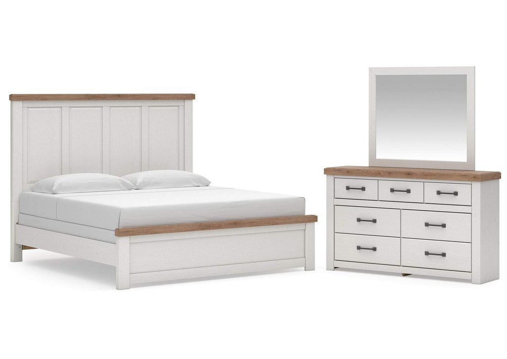 Savonport King Panel Bed, Dresser and Mirror