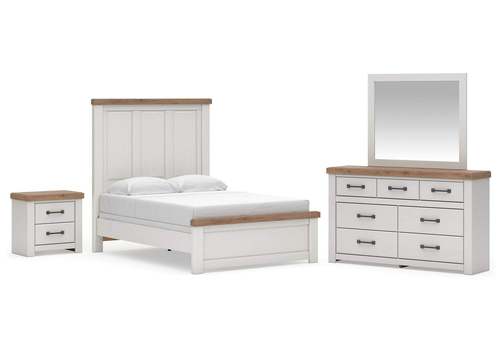 Savonport Full Panel Bed. Dresser, Mirror and Nightstand