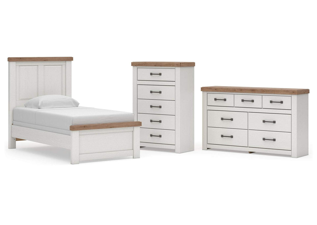 Savonport Twin Panel Bed, Dresser and Chest