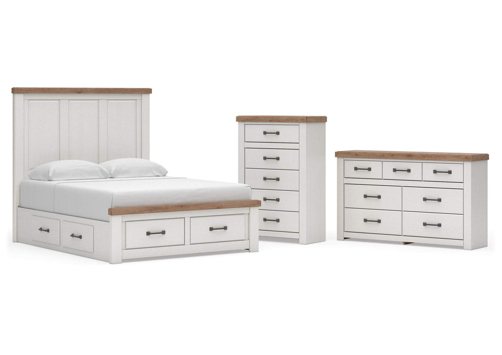 Savonport King Panel Storage Bed, Dresser and Chest