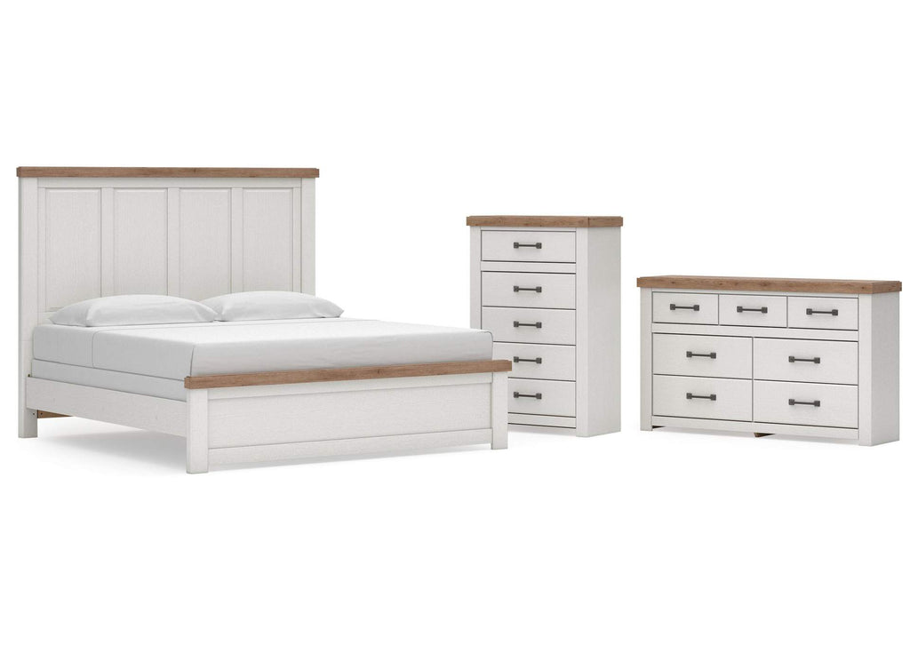 Savonport King Panel Bed, Dresser and Chest