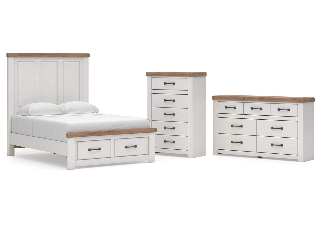 Savonport Full Panel Storage Bed, Dresser and Chest