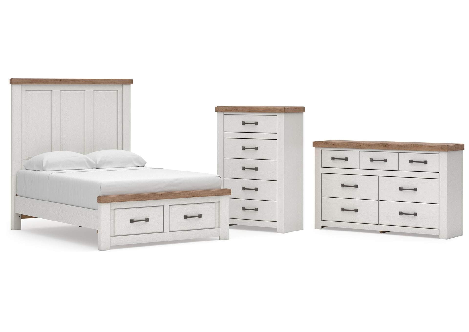 Savonport Full Panel Storage Bed, Dresser and Chest