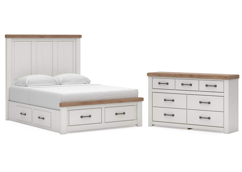 Savonport Queen Panel Storage Bed and Dresser