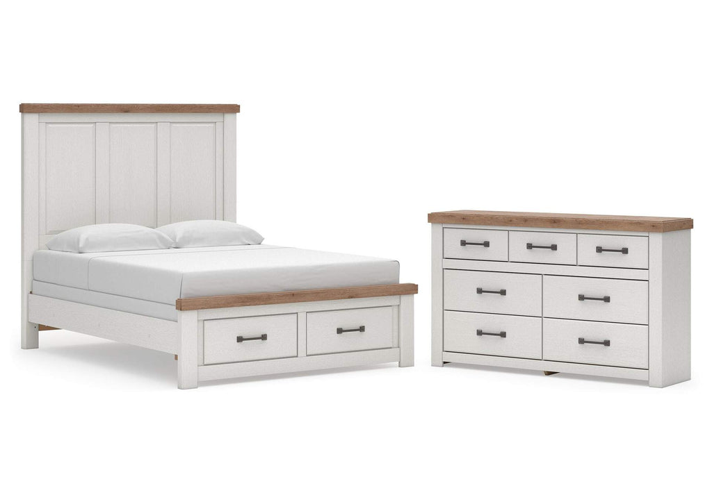 Savonport Queen Panel Storage Bed and Dresser