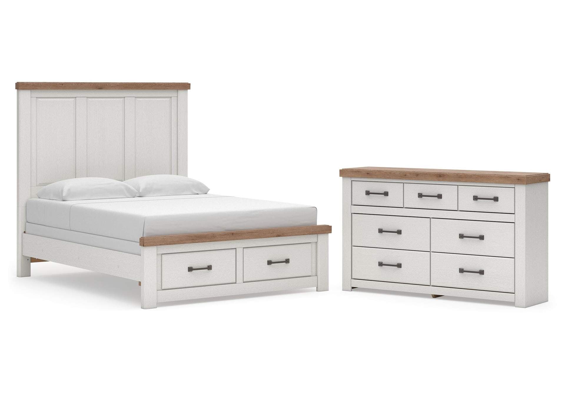 Savonport Queen Panel Storage Bed and Dresser