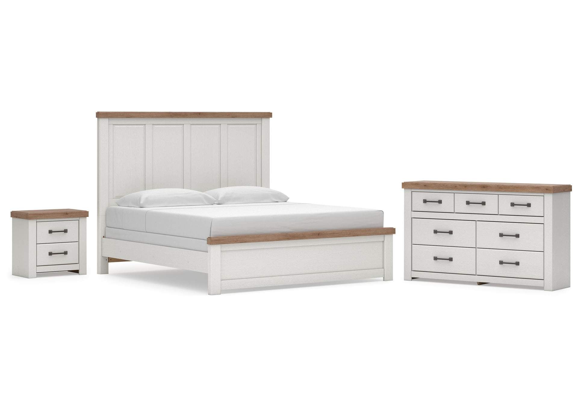 Savonport King Panel Bed, Dresser and Nightstand