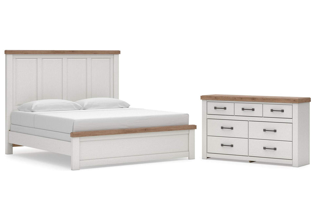 Savonport King Panel Bed and Dresser
