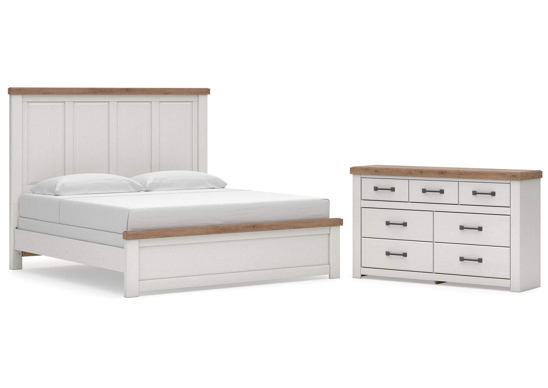 Savonport King Panel Bed and Dresser
