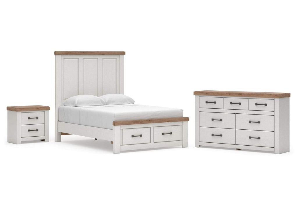 Savonport Full Panel Storage Bed, Dresser and Nightstand