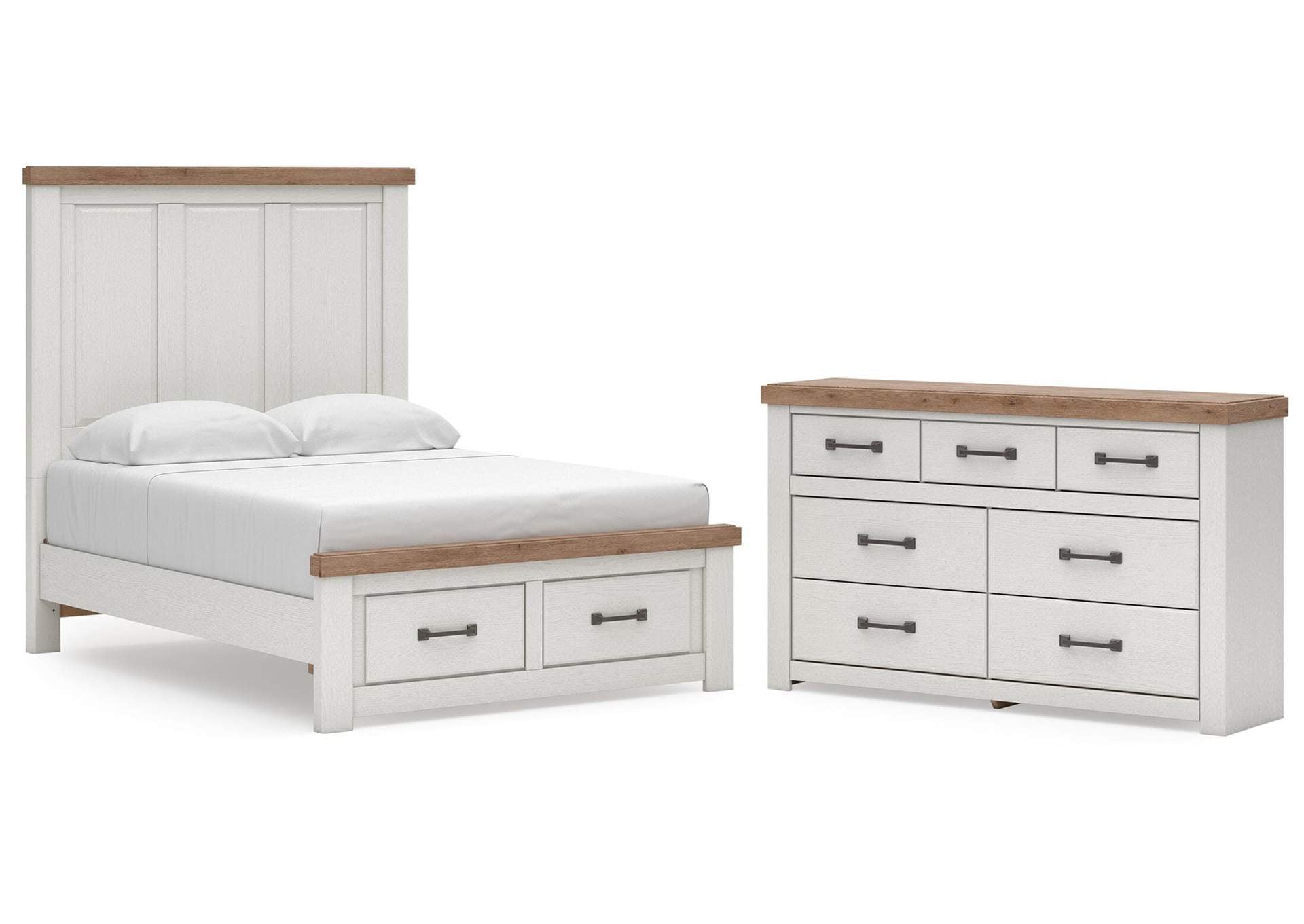 Savonport Full Panel Storage Bed and Dresser