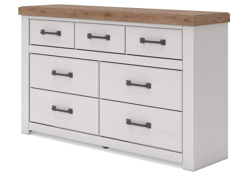 Savonport Queen Panel Storage Bed, Dresser and Nightstand angled view