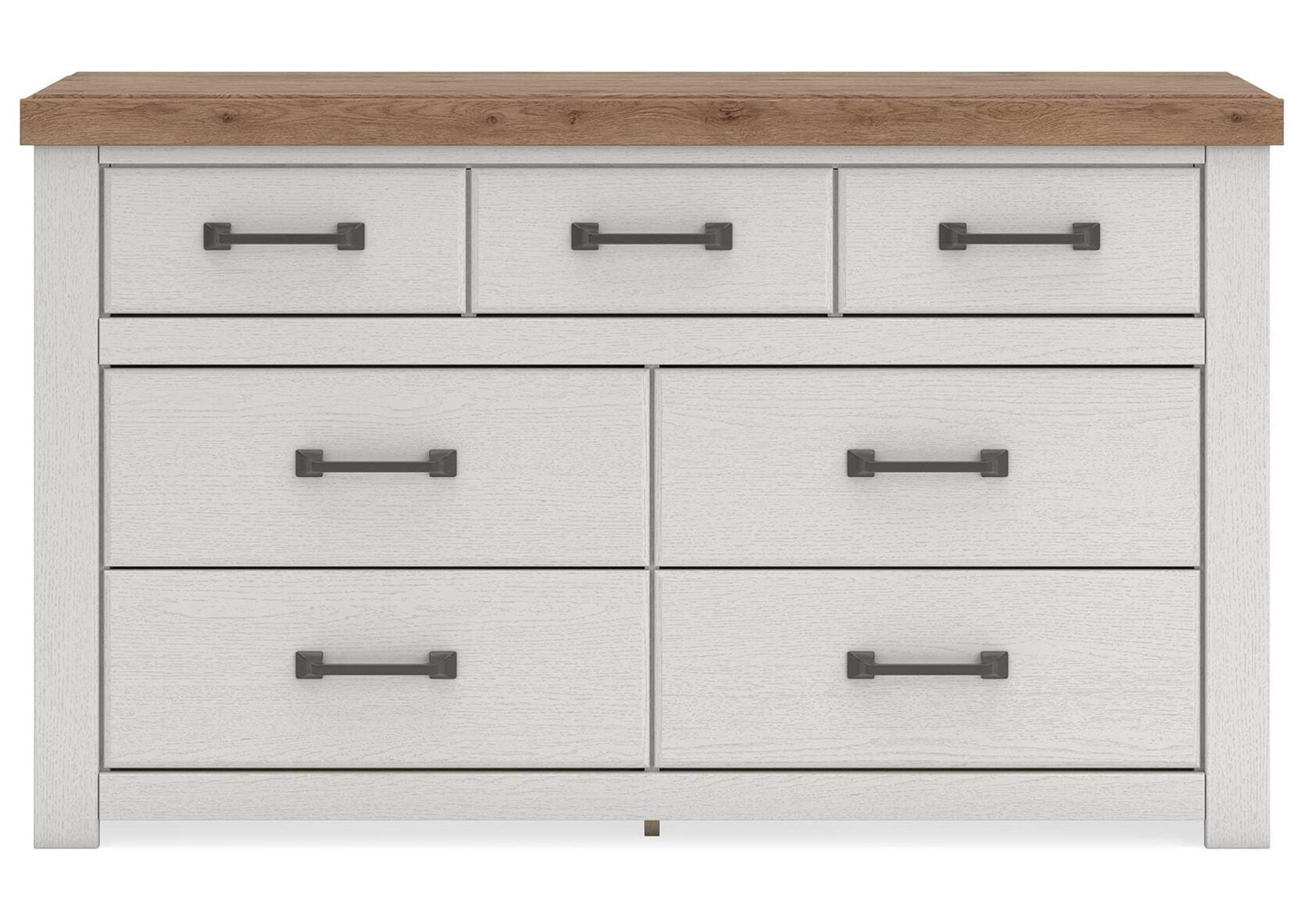 Savonport Queen Panel Bed with Storage, Dresser and Chest front view